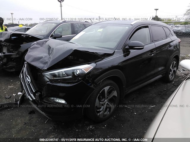 KM8J33A22HU273132 - 2017 HYUNDAI TUCSON LIMITED/SPORT AND ECO/SE BLACK photo 2