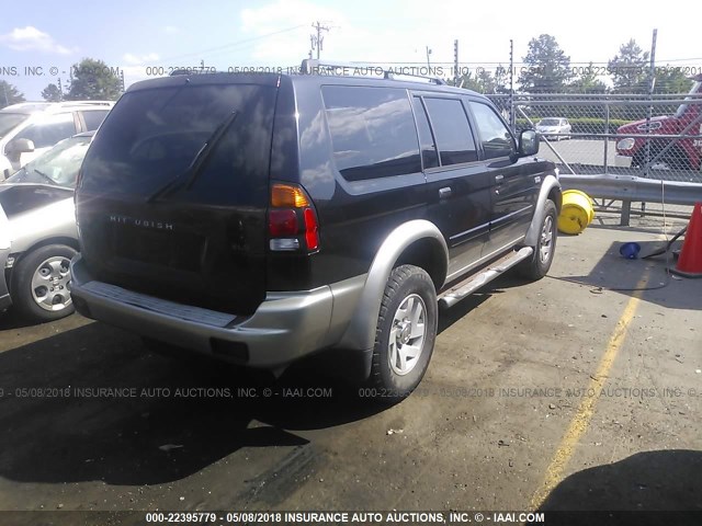 JA4LS31R12J027771 - 2002 MITSUBISHI MONTERO SPORT XLS BLACK photo 4