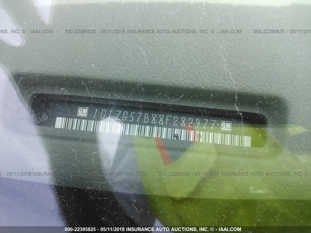 1G1ZG57B88F282977 - 2008 CHEVROLET MALIBU LS 银色 照片 9