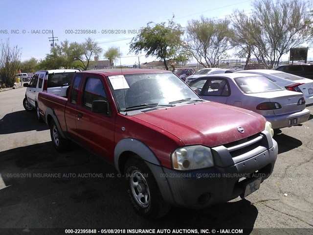 1N6DD26S92C363115 - 2002 NISSAN FRONTIER KING CAB XE RED photo 1