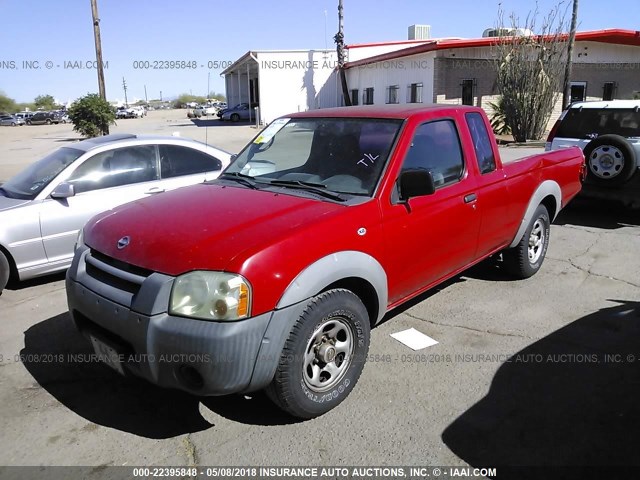 1N6DD26S92C363115 - 2002 NISSAN FRONTIER KING CAB XE RED photo 2