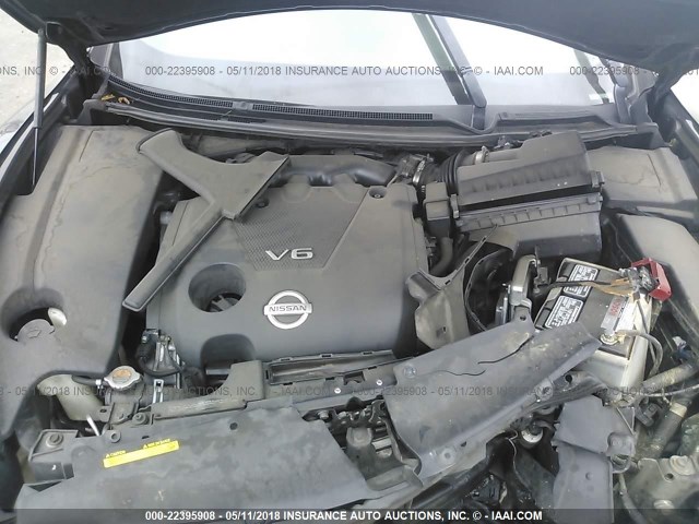 1N4AA5AP3CC835982 - 2012 NISSAN MAXIMA S/SV BLACK photo 10