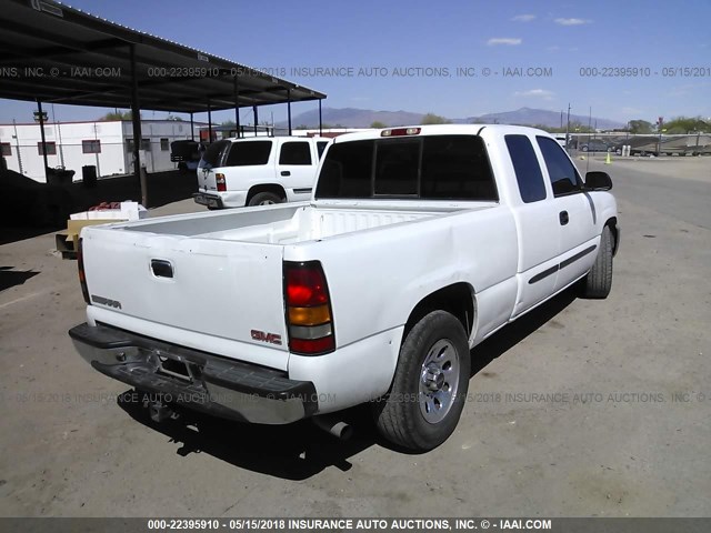 1GTEC19X65Z359004 - 2005 GMC NEW SIERRA C1500 WHITE photo 4