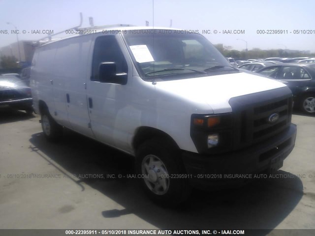 1FTNE24L79DA49127 - 2009 FORD ECONOLINE E250 VAN WHITE photo 1