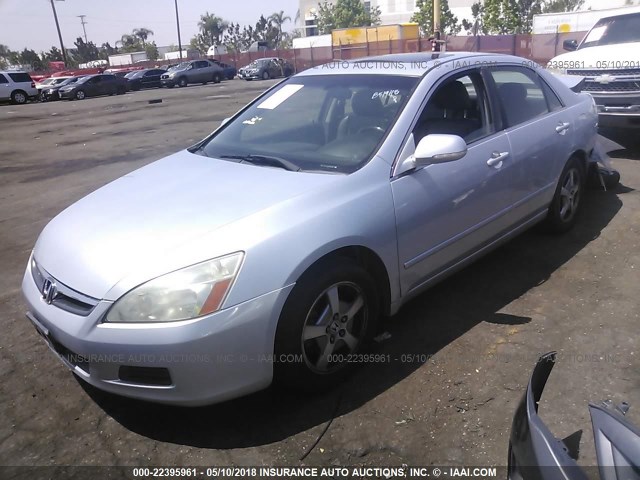 JHMCN364X6C002256 - 2006 HONDA ACCORD HYBRID SILVER photo 2