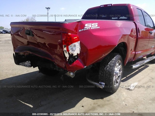 5TFRM5F18FX093522 - 2015 TOYOTA TUNDRA DOUBLE CAB SR/SR5 RED photo 6