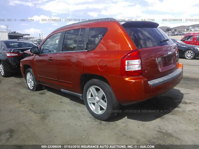 1J4NT4FB7AD593762 - 2010 JEEP COMPASS SPORT ORANGE photo 3