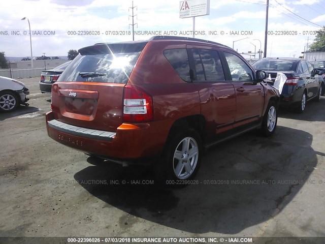 1J4NT4FB7AD593762 - 2010 JEEP COMPASS SPORT ORANGE photo 4