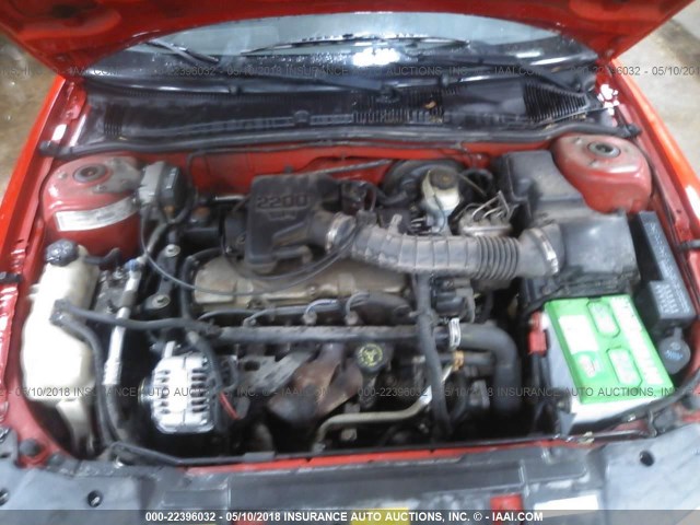 1G1JC524517358463 - 2001 CHEVROLET CAVALIER CNG RED photo 10