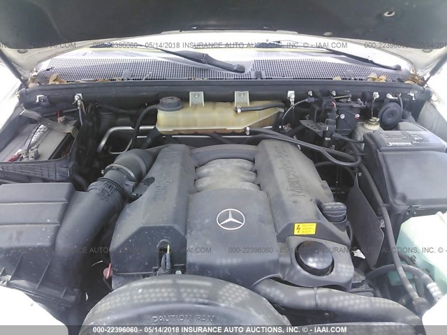 4JGAB54E32A355965 - 2002 MERCEDES-BENZ ML 320 WHITE photo 10