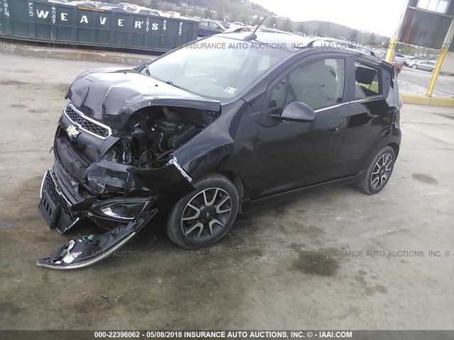 KL8CF6S90DC512400 - 2013 CHEVROLET SPARK 2LT BLACK photo 2