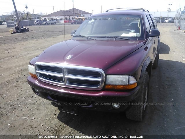 1B4HS38N52F148687 - 2002 DODGE DURANGO SPORT/SXT PURPLE photo 6