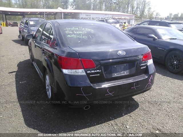 4S3BMBG64A3247864 - 2010 SUBARU LEGACY 2.5I PREMIUM BLACK photo 3