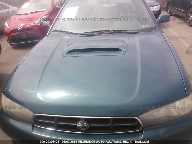 4S3BD6756V7216922 - 1997 SUBARU LEGACY GT GREEN photo 6