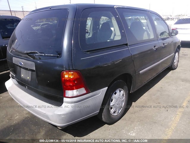 2FMZA50U9YBB32653 - 2000 FORD WINDSTAR WAGON BLUE photo 4