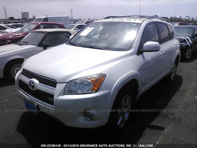 2T3YK4DV2AW006549 - 2010 TOYOTA RAV4 LIMITED WHITE photo 2