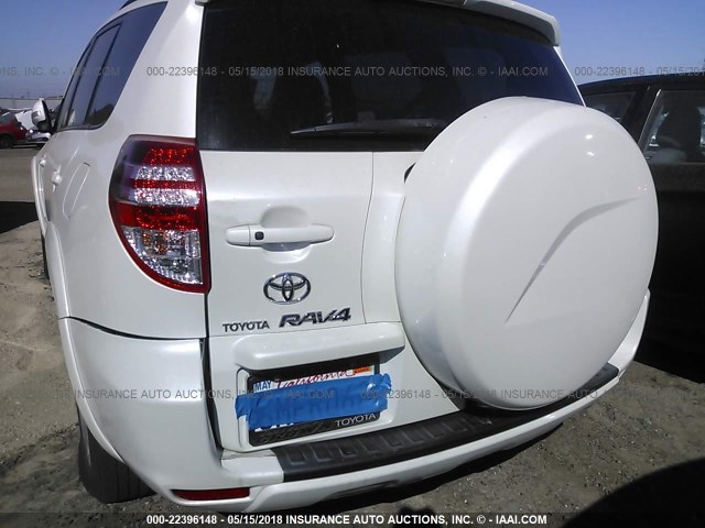 2T3YK4DV2AW006549 - 2010 TOYOTA RAV4 LIMITED WHITE photo 6