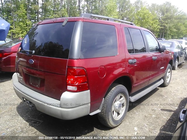 1FMZU72E42UC84463 - 2002 FORD EXPLORER XLS RED photo 4