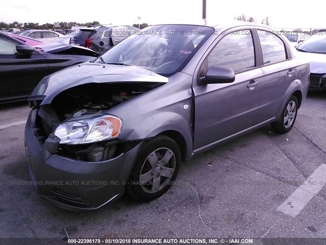KL1TD56698B052406 - 2008 CHEVROLET AVEO LS 灰色 照片 2