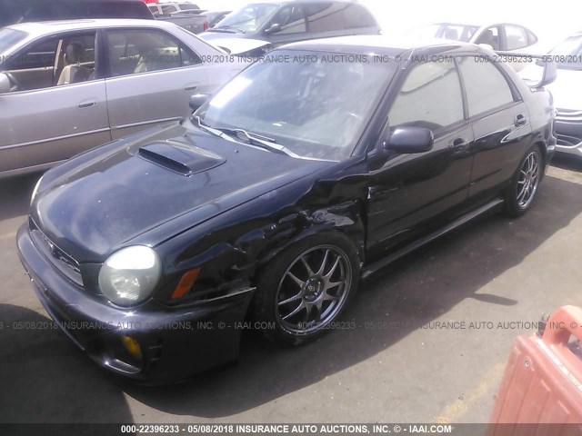 JF1GD29602G524979 - 2002 SUBARU IMPREZA WRX BLACK photo 2