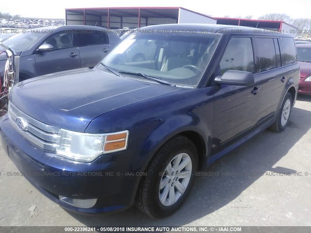 2FMGK5BC4BBD32100 - 2011 FORD FLEX SE BLUE photo 2