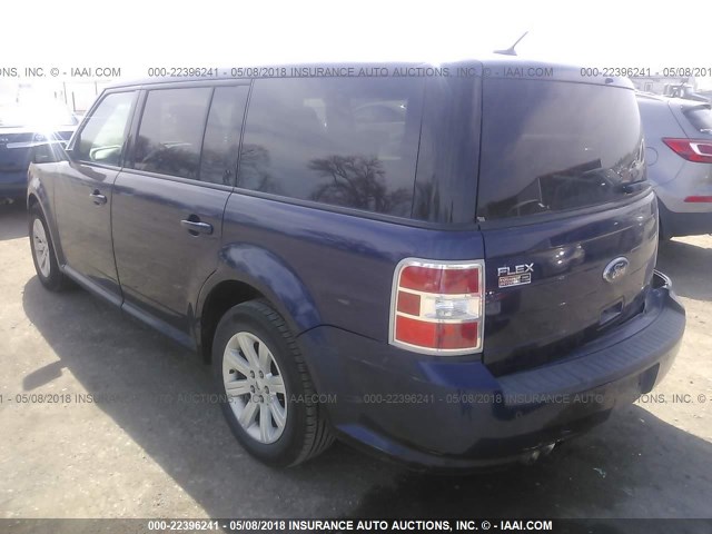 2FMGK5BC4BBD32100 - 2011 FORD FLEX SE BLUE photo 3