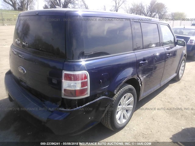 2FMGK5BC4BBD32100 - 2011 FORD FLEX SE BLUE photo 4