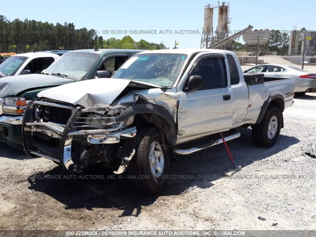 5TESN92N23Z148727 - 2003 TOYOTA TACOMA XTRACAB PRERUNNER ვერცხლისფერი ფოტო 2