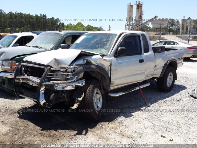 5TESN92N23Z148727 - 2003 TOYOTA TACOMA XTRACAB PRERUNNER SILVER photo 2