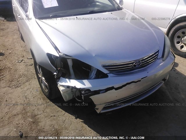 4T1BF32K25U609691 - 2005 TOYOTA CAMRY LE/XLE/SE SILVER photo 6