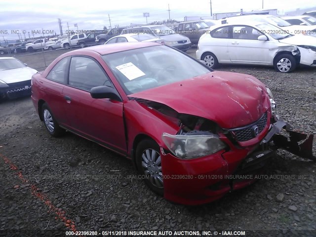 1HGEM21335L070503 - 2005 HONDA CIVIC DX VP RED photo 1