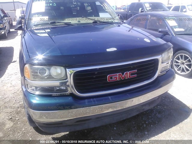 3GKEC16Z45G153612 - 2005 GMC YUKON XL C1500 BLUE photo 6