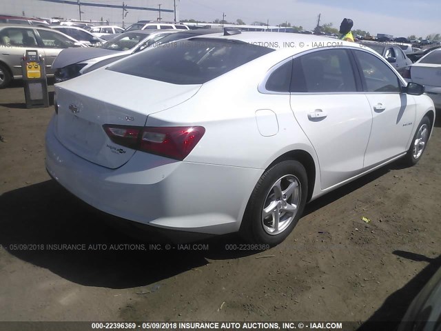 1G1ZB5ST5HF101199 - 2017 CHEVROLET MALIBU LS 白色 照片 4