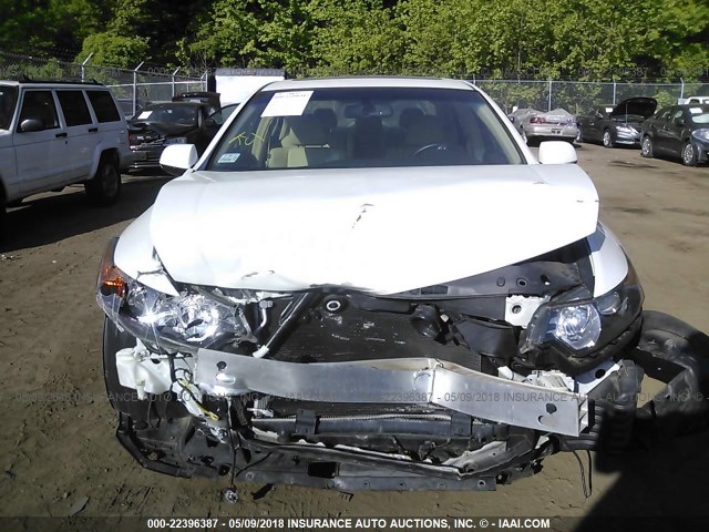 JH4CU2F65CC015264 - 2012 ACURA TSX TECH WHITE photo 6