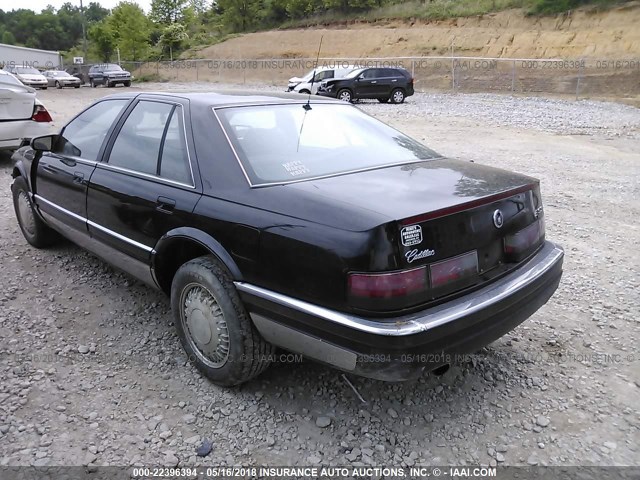 1G6KS53B1NU821706 - 1992 CADILLAC SEVILLE BLACK photo 3