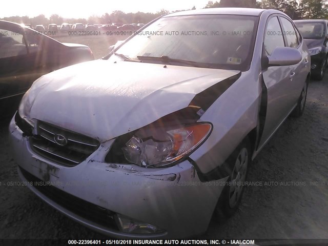 KMHDU46D29U590789 - 2009 HYUNDAI ELANTRA GLS/SE SILVER photo 2