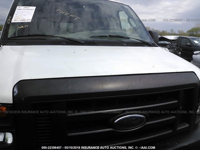 1FTSE34LX8DA87958 - 2008 FORD ECONOLINE E350 SUPER DUTY VAN WHITE photo 6