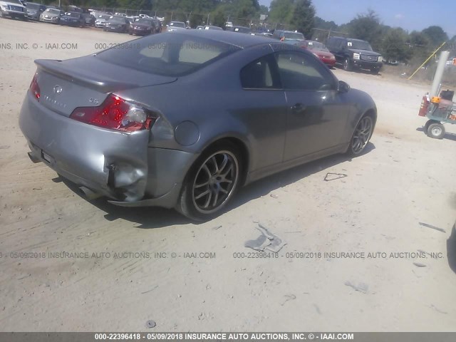 JNKCV54E87M907520 - 2007 INFINITI G35 GRAY photo 4