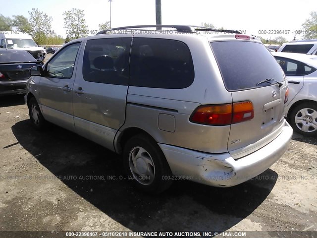 4T3ZF13C9YU279635 - 2000 TOYOTA SIENNA LE/XLE TAN photo 3