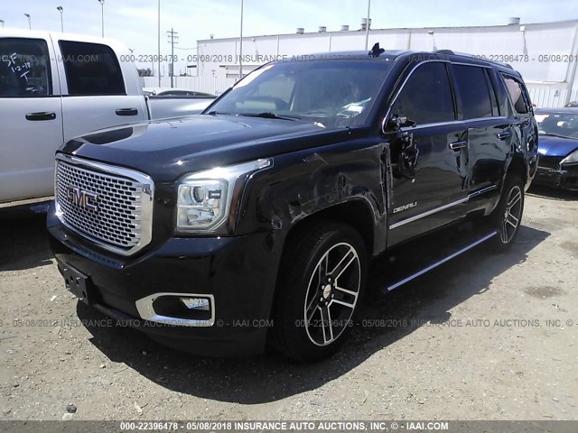 1GKS2CKJ3HR129064 - 2017 GMC YUKON DENALI BLACK photo 2