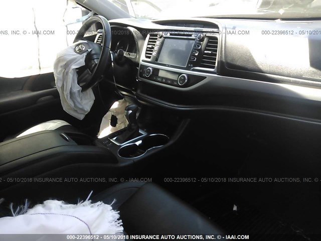 5TDJKRFH9FS107909 - 2015 TOYOTA HIGHLANDER XLE 栗色 照片 5