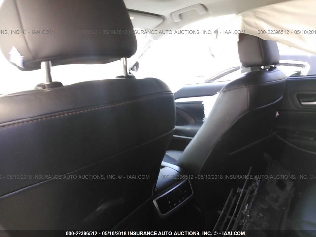 5TDJKRFH9FS107909 - 2015 TOYOTA HIGHLANDER XLE 栗色 照片 8