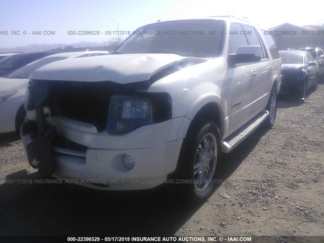 1FMFU19557LA90155 - 2007 FORD EXPEDITION LIMITED WHITE photo 2