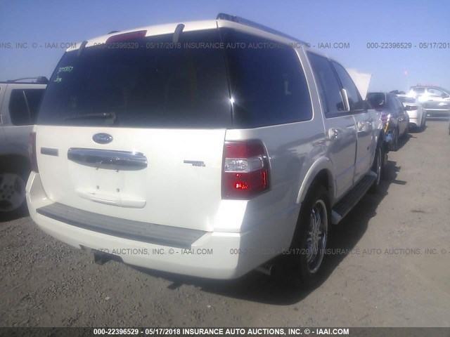 1FMFU19557LA90155 - 2007 FORD EXPEDITION LIMITED WHITE photo 4