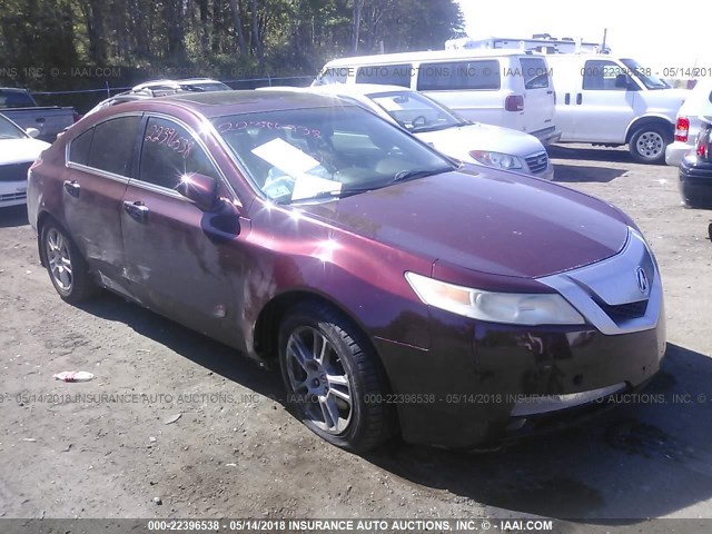 19UUA86509A007166 - 2009 ACURA TL MAROON photo 1