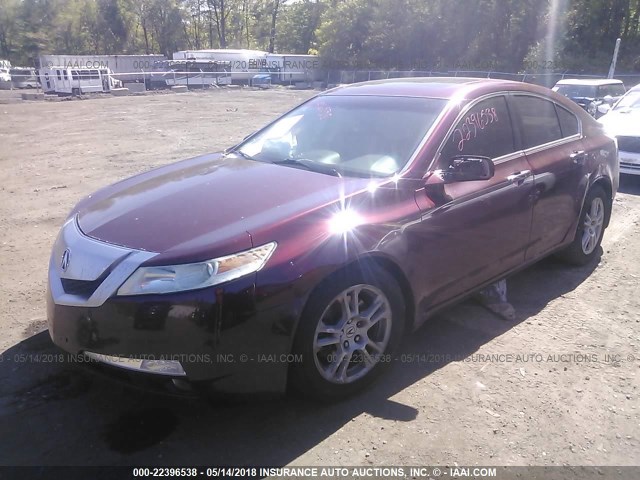 19UUA86509A007166 - 2009 ACURA TL MAROON photo 2