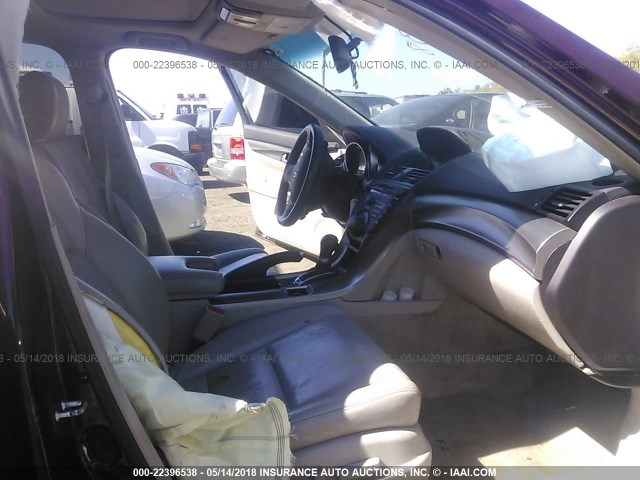 19UUA86509A007166 - 2009 ACURA TL MAROON photo 5