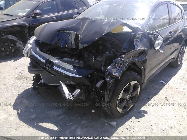 3CZRU6H76JM709637 - 2018 HONDA HR-V EXL BLACK photo 6