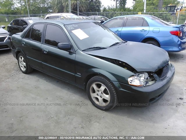 JM1BJ2211Y0206687 - 2000 MAZDA PROTEGE ES GREEN photo 1