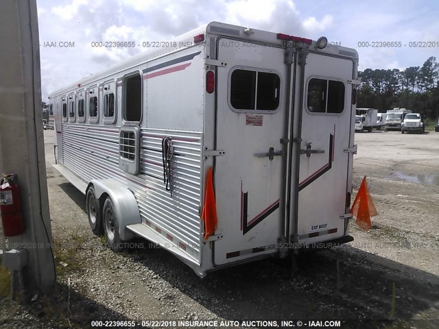 1B9P27206V1014136 - 1997 BARRETT TRAILERS INC LIVESTOCK  RED photo 3